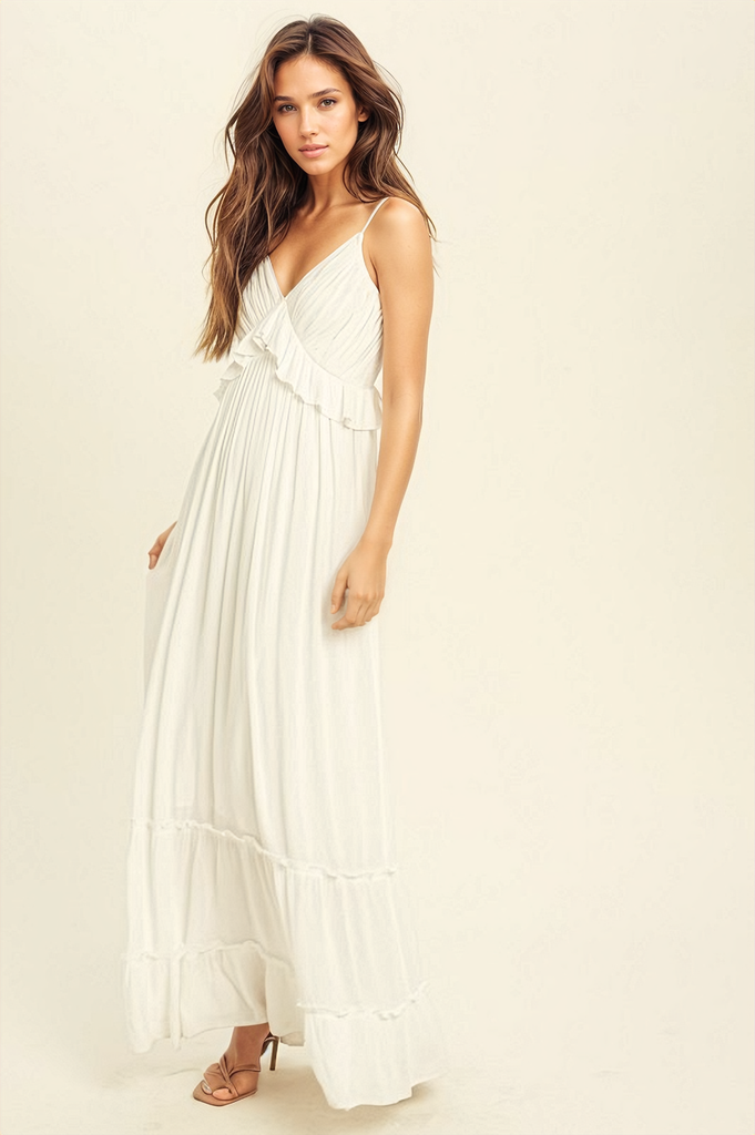 Women's White Maxi Dress | Maxi Floral Dress – Autumn Grove Clothing