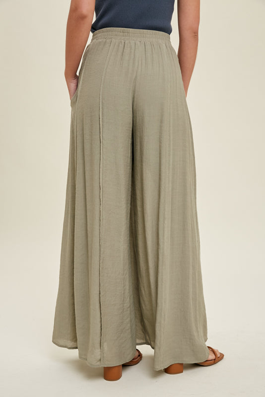 Shannon Olive wide leg pants | Olive Pants | Autumn Grove Clothing