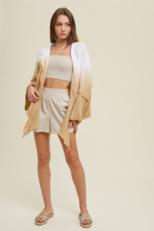 Ombre Gauze Cardigan | Autumn Grove Clothing