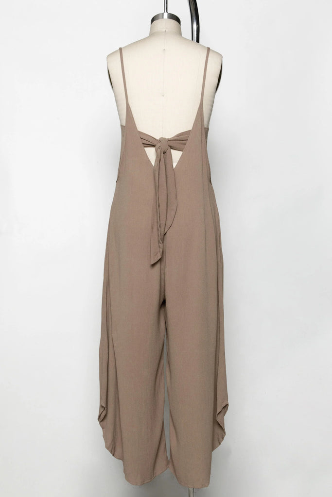 Sunshine Breeze Tie Back Jumpsuit – Autumn Grove Clothing