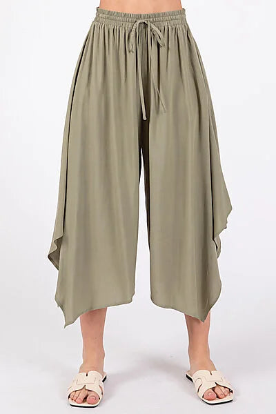 Women Handkerchief Wide Leg Pants – Autumn Grove Clothing