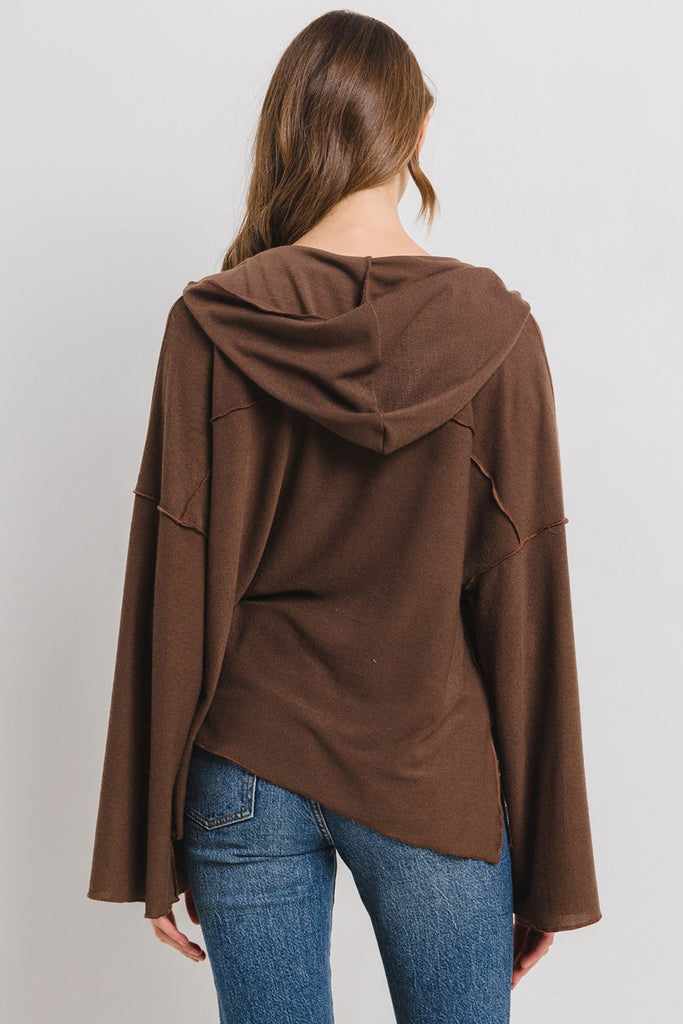 Merrow Knits Hoodies | Womens Brown Hoodie – Autumn Grove Clothing